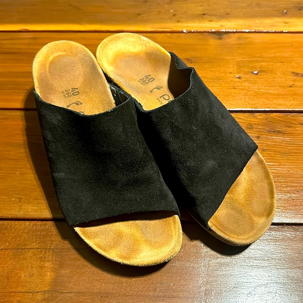 Birkenstock Namica Black Suede Leather